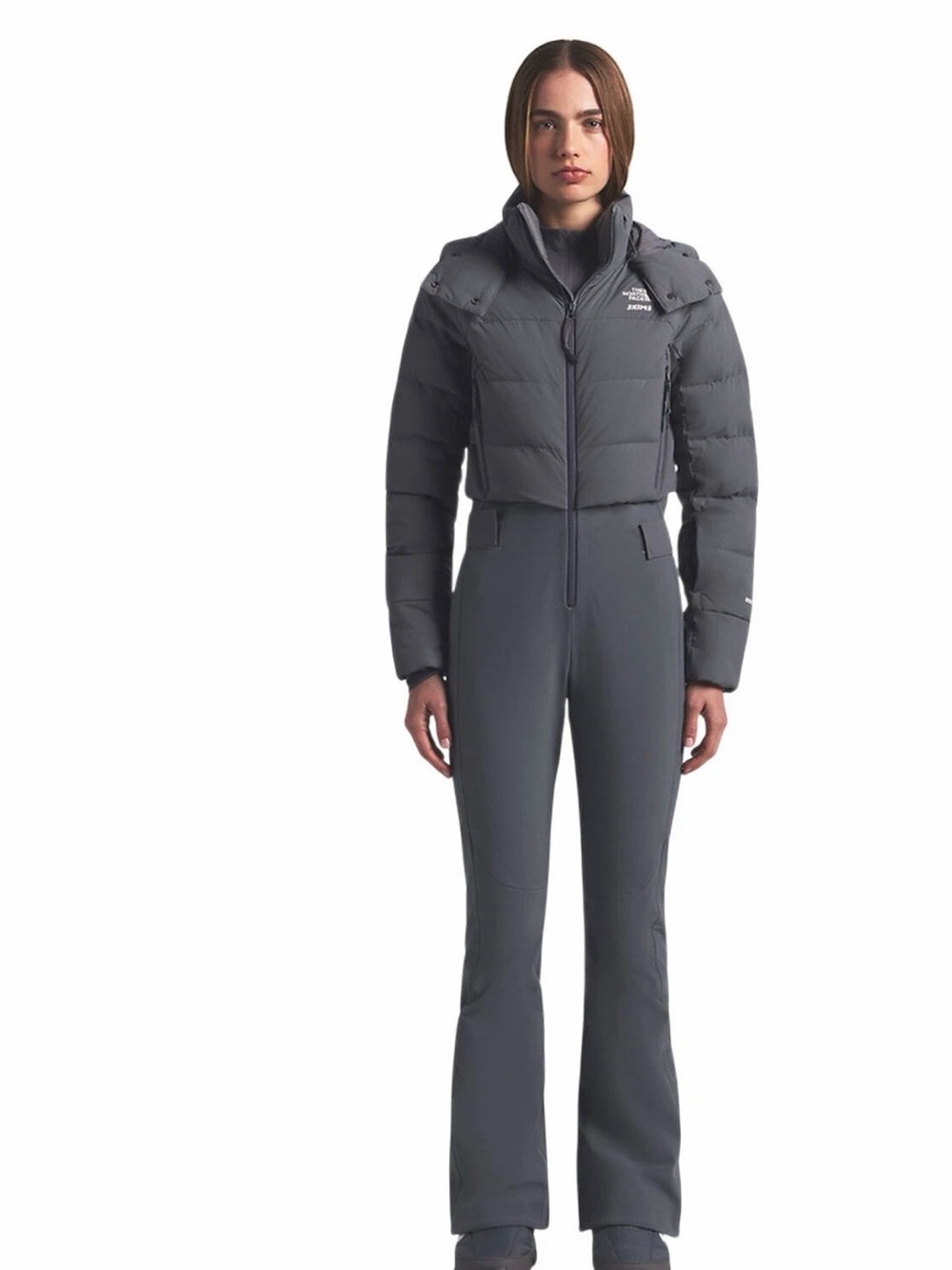 Skims x The North Face Women's ski one piece in gunmetal